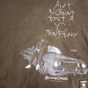 Snoop Dogg official clothing company shirt "Ain't nothing but a G thing, baby" S